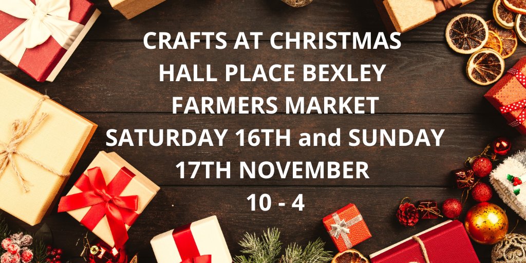 Extra farmers market this Saturday and Sunday 16/17th at hall place #bexley supporting <a href="/HallPlaceBexley/">Hall Place & Gardens</a> Crafts at Christmas event. We've beers, fruit infused spirits, hand made jewellery plus lots of other great local products. Open 10 til 4 both days.