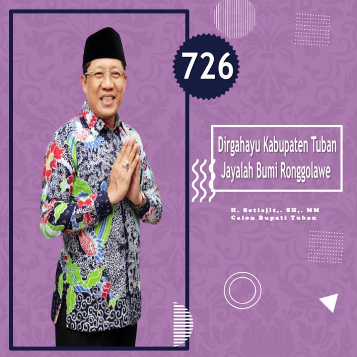 setiajit1961's tweet photo. Tuban tempat saya dilahirkan, di kota ini saya dibesarkan, di kota ini pula saya ingin kembali mengabdi. Bersama sama rakyat Tuban, membangun kebersamaan sebab Tuban adalah milik bersama. Selamat Ulang Tahun Kabupaten Tuban ke 726. Semoga Tuban semakin jaya dan sejahtera. https://t.co/SUTvbeAcTw