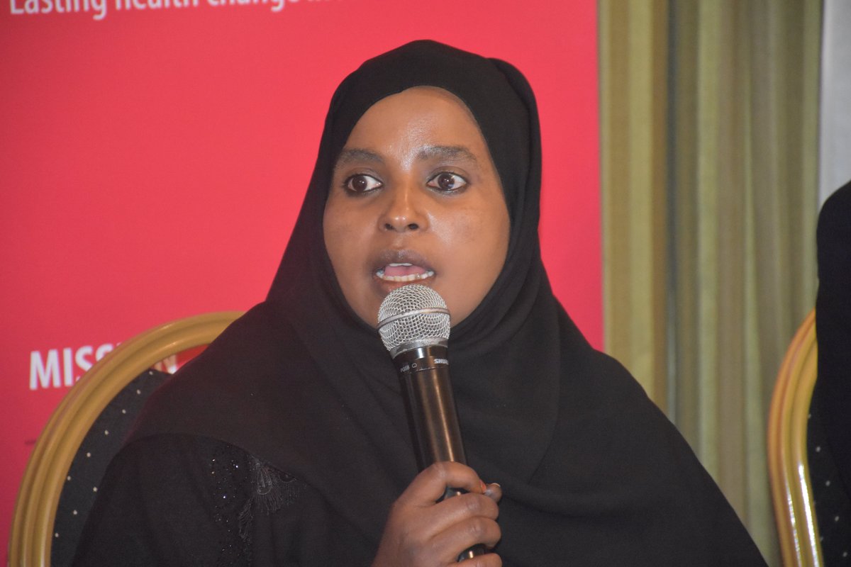 SDGsKenyaForum's tweet photo. @commonwealthsec @GlobalcompactKE @catherinenyamb1 @garissahealth @Amref_Kenya @UNFPAKen @NairobiSummit @AkiliDada @kefeado @ANCSSC1 @KancoKE @UDPKenya "Donors have a huge role in ensuring the continuous success of programs that have a great impact on women and girls particularly on #SRHR" Ms Najat Abdi.

@GlobalOne_NGO 

#ICPD25 #SDG5 #SDGsKenya #LeaveNoOneBehind https://t.co/ujbJDCK0nP