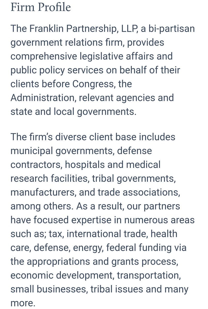 I believe Jay Meadows is likely this lobbyist who has roots in Texas, but works for The Franklin Partnership in D.C.This would also correspond with USATransForm having a D.C. branch as well and suggests USATF may be looking to unofficially "lobby" political leaders. /16