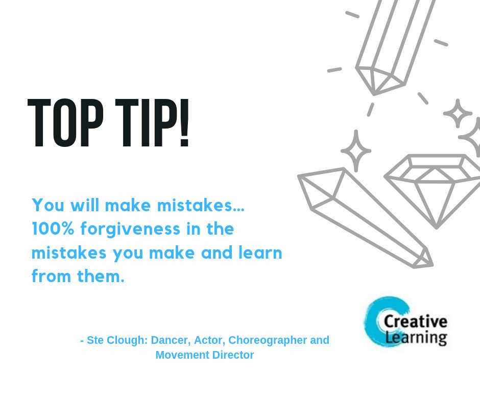 ATG_Learning's tweet image. Incoming Message! 📨📨

Who&apos;s ready for your weekly dose of top tips? WE ARE!
This week it&apos;s all about making mistakes and learning! Take a little gander below 👇

#Theatre #Education #Workintheatre #Youngpeople #Careers #Motivation