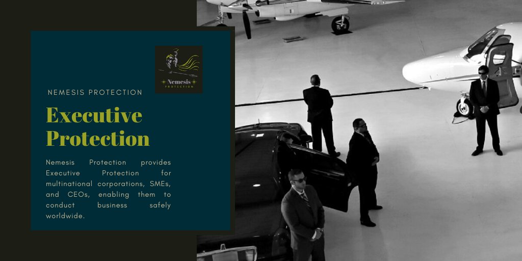 NemesisProtect1's tweet image. #NemesisProtection provides #ExecutiveProtection for multinational corporations, SMEs, and CEOs, enabling them to conduct business safely worldwide. Get in touch at contact@nemesisprotection.com for more info.