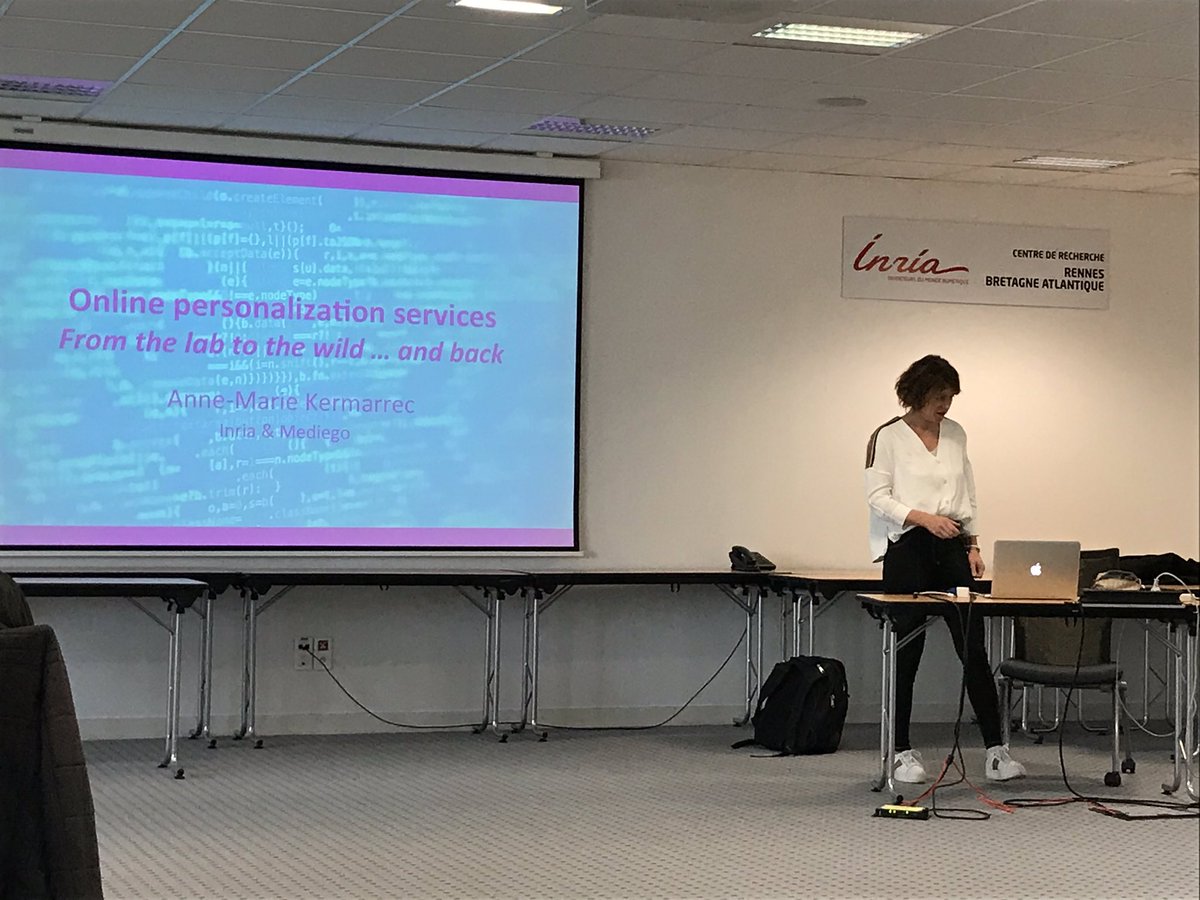 #startup #horizonstartup @inria <a href="/Inria/">Inria</a>_Rennes témoignage d’@AMKermarrec auprès de nos jeunes chercheurs et ingénieurs « from the lab to the wild... and back » merci de nous raconter la belle histoire de <a href="/mediegoFr/">Mediego</a>