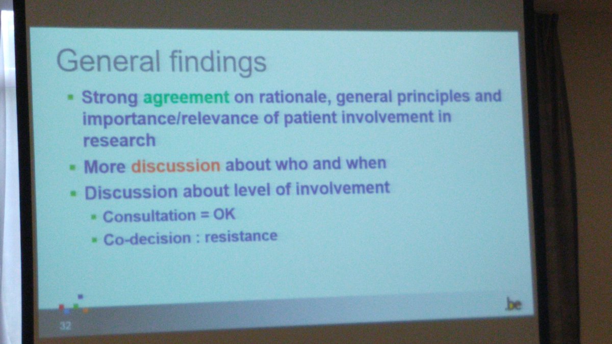 Gotcher's tweet image. Pleased to see that #KCE agrees in principle to involving patients in research #EPFcongress19