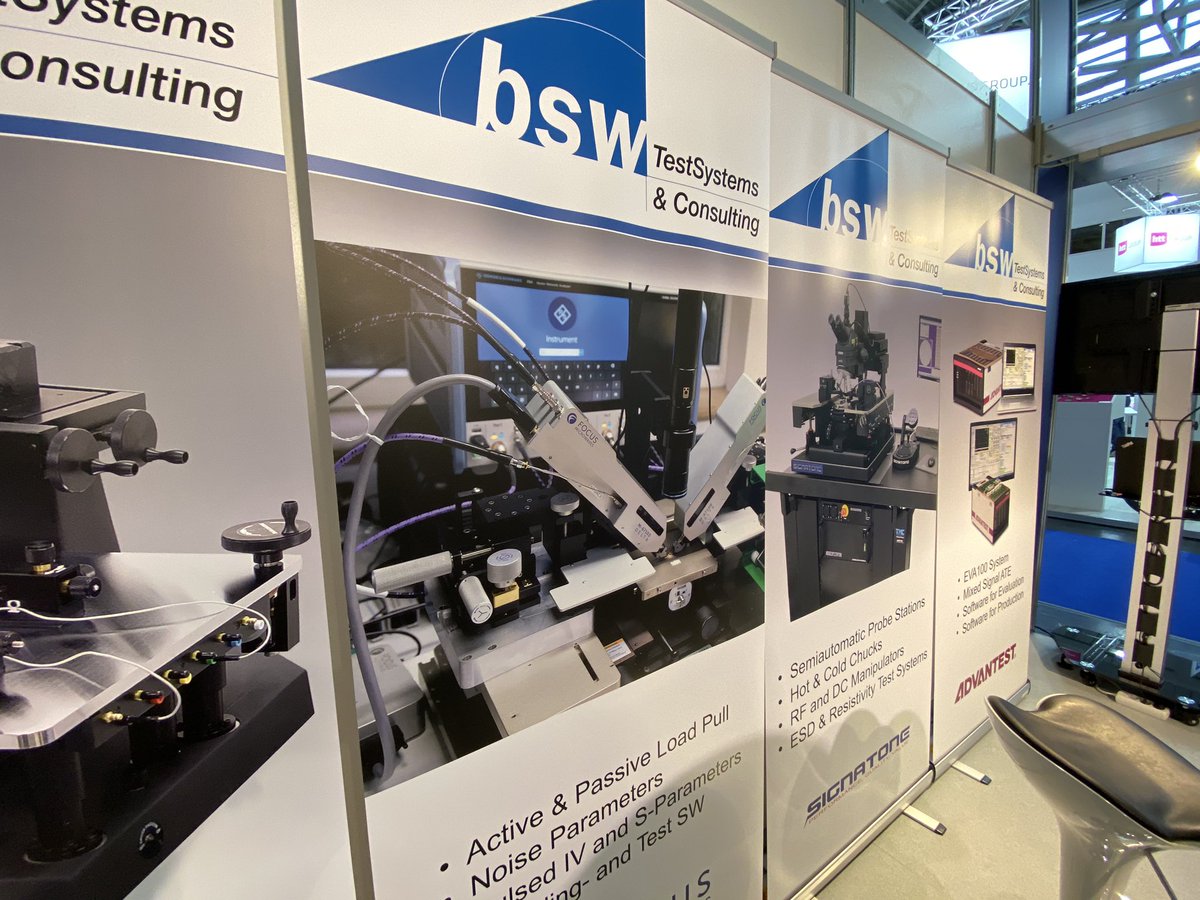 FocusMicrowaves's tweet photo. Day two at #semicon in Munich, come say hi to Max and friends from BSW #loadpull #DeltaTuners https://t.co/SNeX5kIZVr