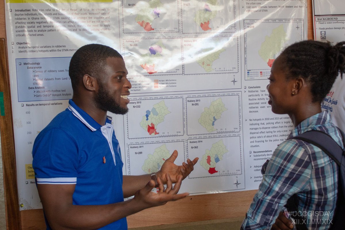 YouthmappersUCC's tweet image. The first activity of the #GISDAY in UCC was a map display session to enlighten our audience of the works being done using GIS. #osmgeoweek #uccgisday #gisday2019 #GeographyAwarenessWeek