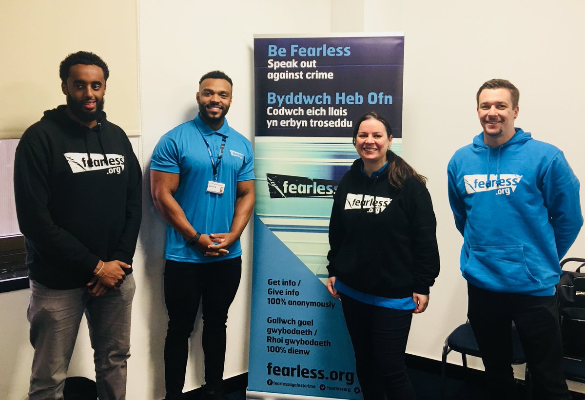 Go Fearless Wales! Khalifa, Callum, Ella & Dan are running County Lines workshops today at Cardiff & Vale Children’s & Young People’s safeguarding Conference #safeguardingwales #fearlesswales #safeguardingweek #FearlessWales #CrimeAwareness #CountyLines #EmpoweringYoungPeople