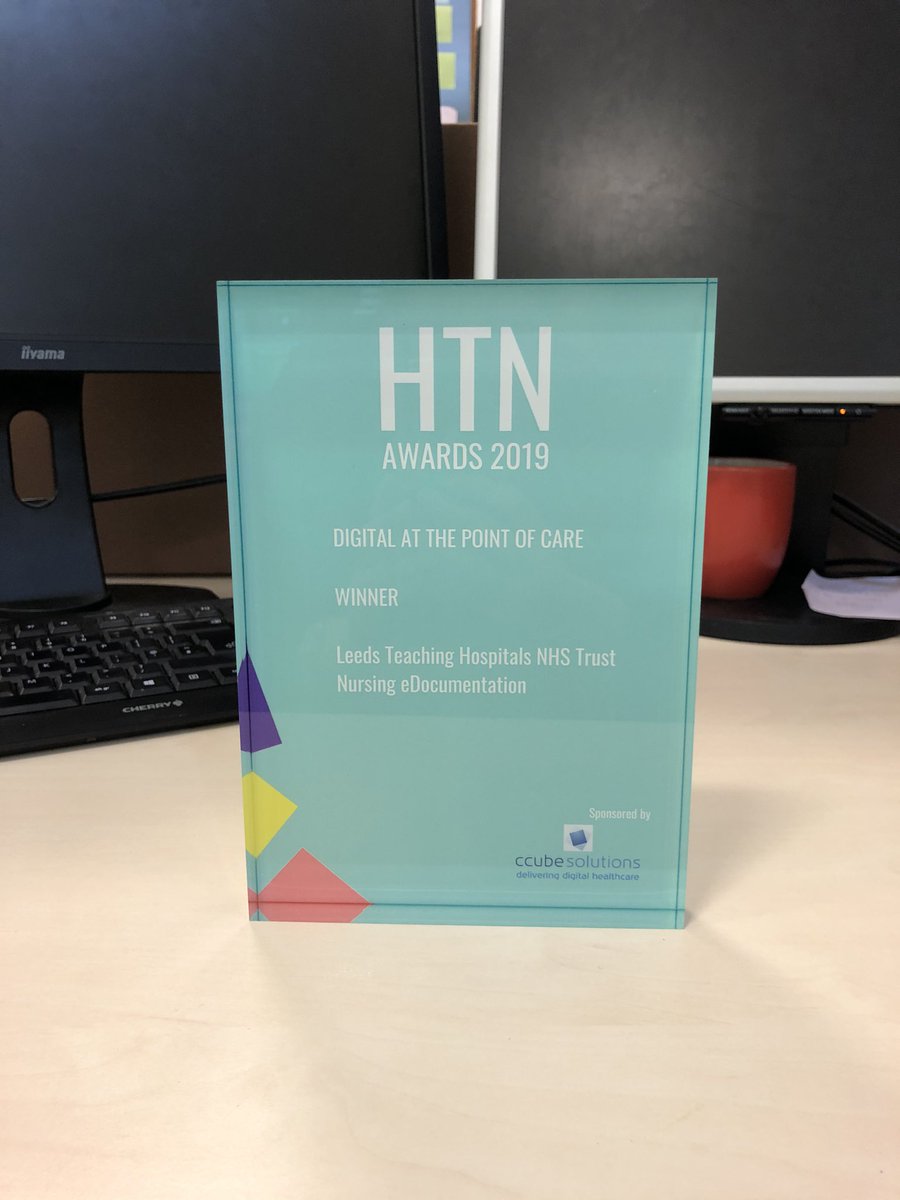 debs_hale's tweet photo. Super excited to receive our @health1tech award in the post this morning for Nursing eDocumentation. A truly collaborative approach has enabled this piece of work!  @DitLeeds @LeedsHospitals @LTHTCorpNurse @AireLogic #ImplementationTeam #DigitalNurse #TeamWork https://t.co/SZtG7qCiUq