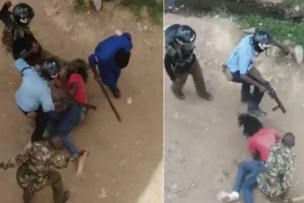 POLICE WHO brutalised Jkuat students named as George Wathania, Jonathan Kibet, Boniface Muthama; NPSC yet to identify the fourth.