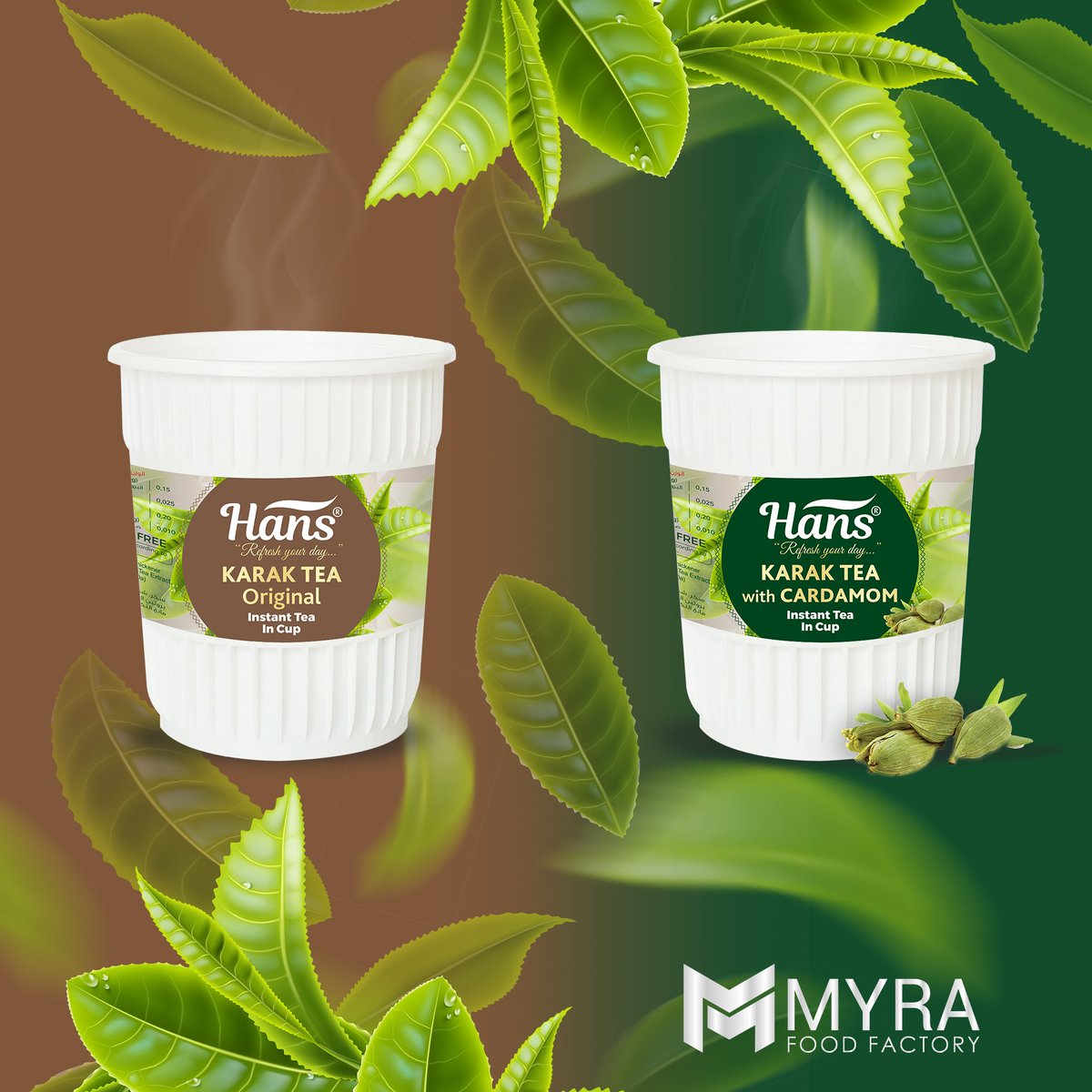 MyraFood's tweet photo. Which is your choose? Karak Tea Original or Karak Tea with Cardamom #hans #hansteaincup #hansteainstanteaincup #aycafe #madeinturkey #myrafood #myrafoodfactory #tea #healhtylife https://t.co/0btthSb0KD