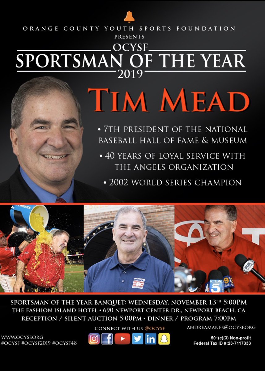 ocysf's tweet photo. Two @Angels OGs w/ a combined 8 decades of #loyalty & #dedication to a single organization. Best of friends, Rick Smith aka “Smitty” aka “The Body Mechanic” & Tim Mead aka “Mr. Angel”, can’t wait to see you tomorrow!
•
RSVP: https://t.co/cpCn5aRD6E
•
#OCYSF2019 #OCYSF48 #OCYSF https://t.co/aFEEdXTK4V