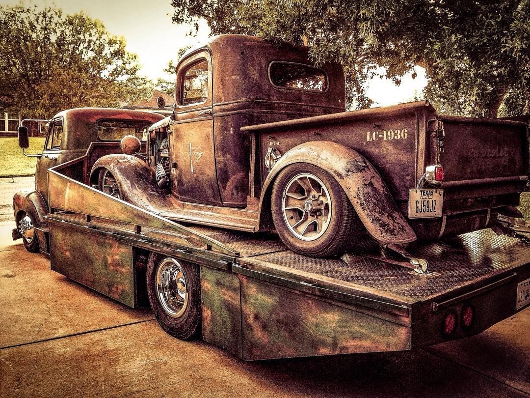 jacksback01's tweet photo. 1954 Chevrolet Rat Truck Hauler, 1936 Rat Pickup https://t.co/VK8ULEfW1G