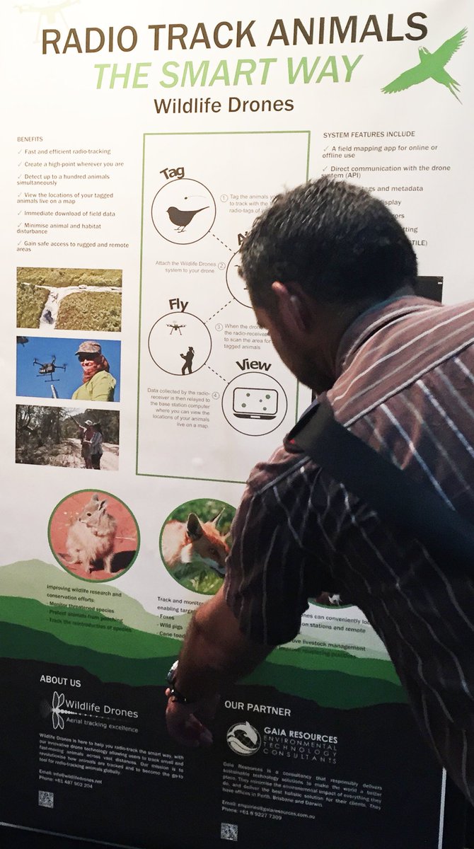 gaiaresources's tweet image. Gaia Resources is attending the #NT #NRM Conference this week, and the poster session includes our work on the 
Wildlife Drones project.  If you&apos;re there - check it out!