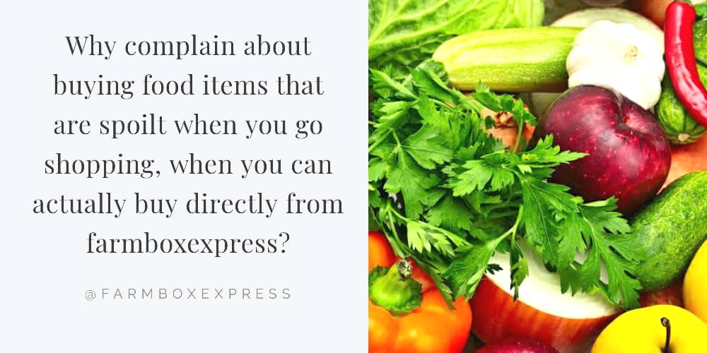 farmboxexpress's tweet image. Why complain about buying food items that are spoilt when you go shopping, when you can buy directly from farmboxexpress? We'll so have it delivered to your doorstep which in turn saves you time and stress of checking which food items are good or bad.
#WednesdayMotivation