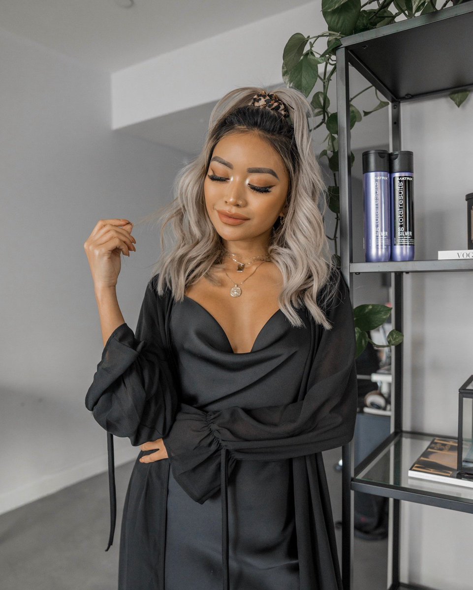 My hair has always looked its best ever since I started using <a href="/matrixfamily/">MATRIX</a> #SoSilver Shampoo and Conditioner! The shampoo cancels yellow tones, while the conditioner keeps my color even all throughout. #MatrixPartner #TotalResults