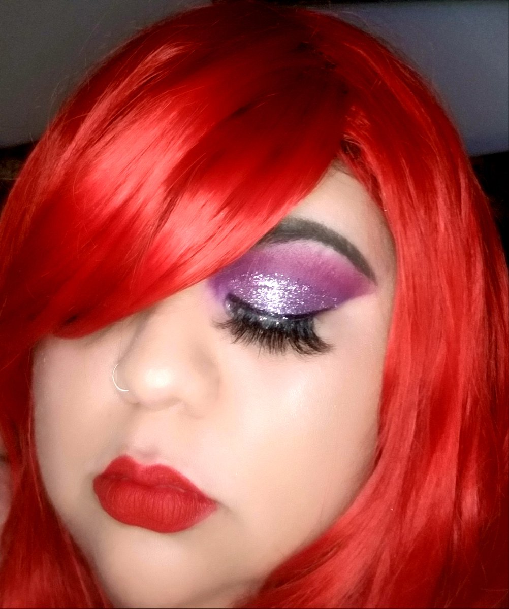 Jessica Rabbit inspired look I did for a throwback collab❤Growing up I always wanted to be like her. She was the epitome sexy and everyone loved her. Obviously I will never look like a cartoon lol but hey I can still channel her sometimes🤷‍♀️🤷‍♀️
