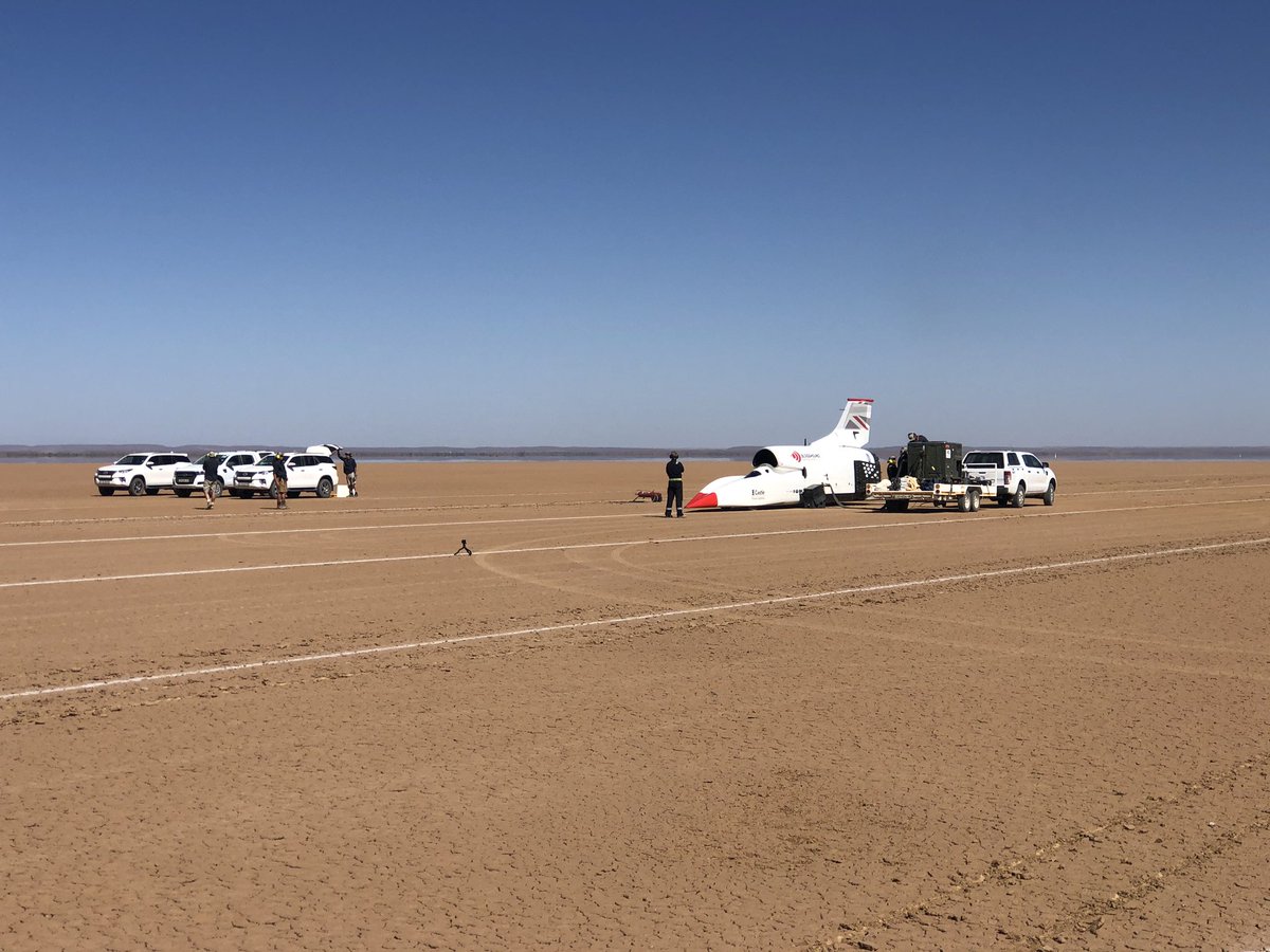 Bloodhound_LSR's tweet photo. Bloodhound LSR: engine start. Now into 10min static installation run. https://t.co/qKpPqYSJw4