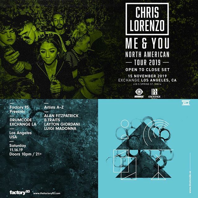 RaveLoop's tweet image. 🦃Get your #ChrisLorenzo #AlanFitzpatrick #BTraits #LaytonGiordani #LuigiMadonna @ #ExchangeLA tix 👉RaveLoop.com @chrislorenzo66 @alanfitzpatrick @laytongiordani @btraits @luigimadonnaofficial
#RaveMeetup
#Factory93
#InsomniacClubs
#Insomni… ift.tt/2CESkwX