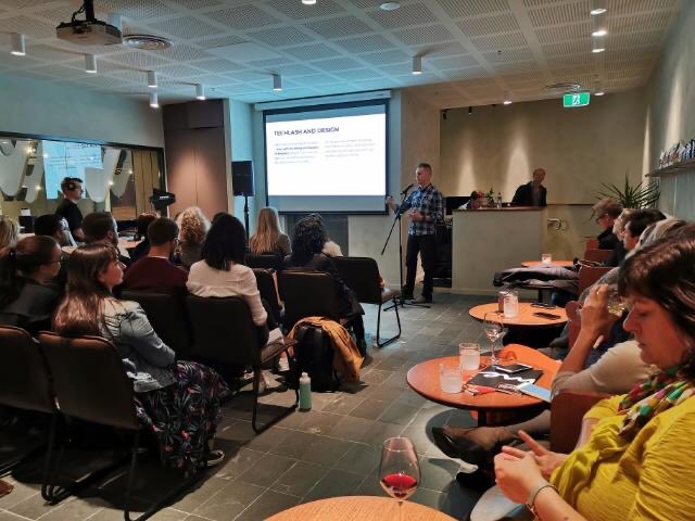cityofmelbourne's tweet photo. “Human centred design is literally anthropocentric design. By focusing only on humans, we frame out the rest of the living planet” - Jussi Pasanen for @RTBEvent. #raisingthebar https://t.co/YVZf8sHoJt