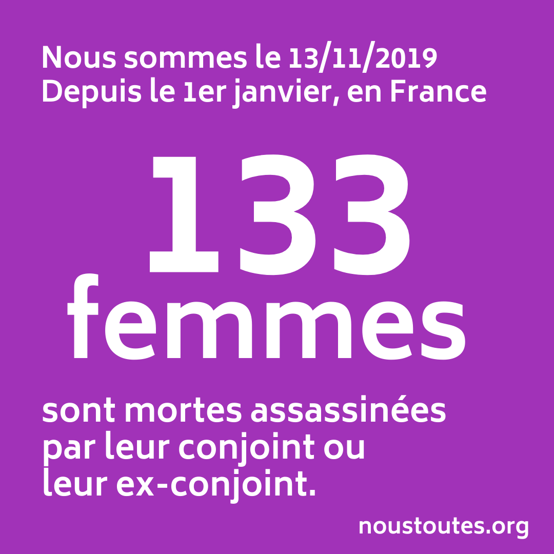 NousToutesOrg's tweet photo. Mardi, à Montfermeil (93), une femme a été assassinée par son conjoint devant ses deux enfants. 
C'est le 133e féminicide depuis le début de l'année. 
@EmmanuelMacron, votre silence est incompréhensible.
👉 RDV Samedi 23/11, à 14h, à Opéra.
Source : @feminicidesfr https://t.co/j6F9pVrWLZ