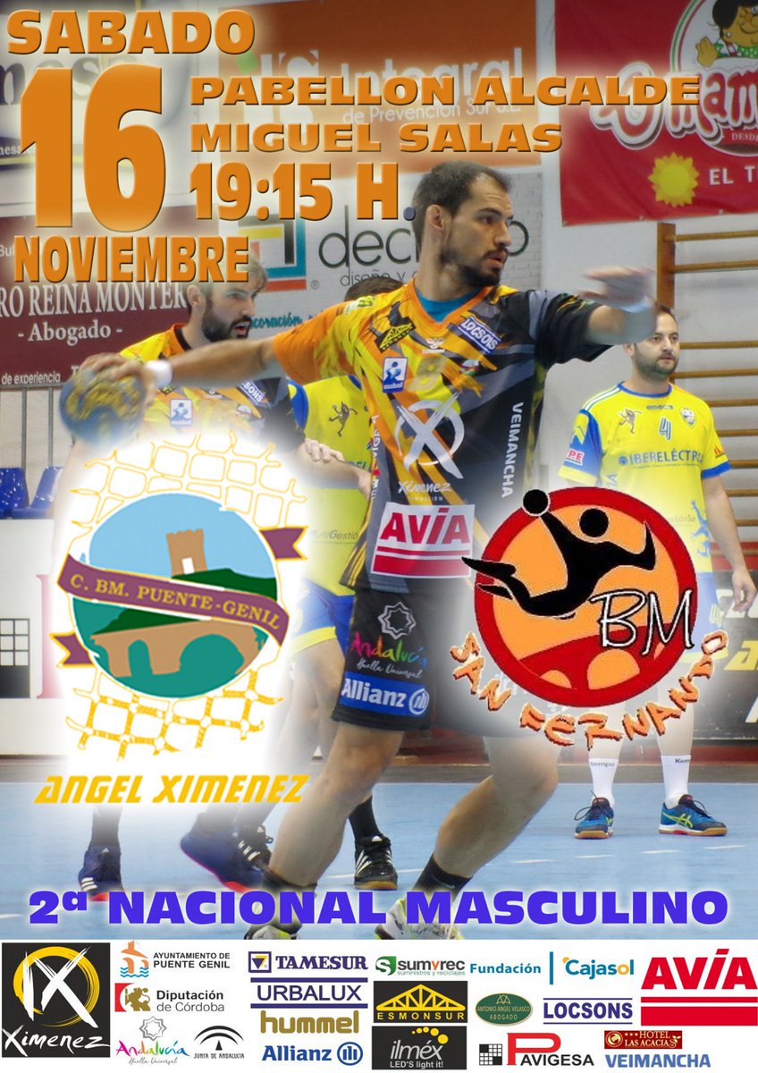 BmXimenez's tweet photo. Este Sábado nos vemos contra @bmsanfernando a las 19:15 h. En casa !! #elfuelle #atopisimo https://t.co/mtLlpKh5W0