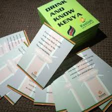 Buy Kenya's number one drinking game from  @KooliohK for kshs 1200 per set and invite your friends over for game night.