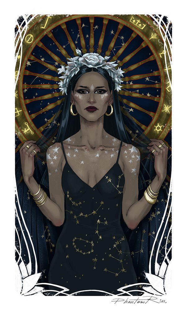 PhantomRin9's tweet photo. Galaxy (Alex) Stern - "Ninth House" by @LBardugo .

#NinthHouse #GalaxyStern #AlexStern #QueenMab #WheelOfFortune #lady #girl #crown #stars #night #flowers #mystery #books #LeighBardugo #fanart #art #characters #illustration #PhantomRin https://t.co/xOgyR7EQOS