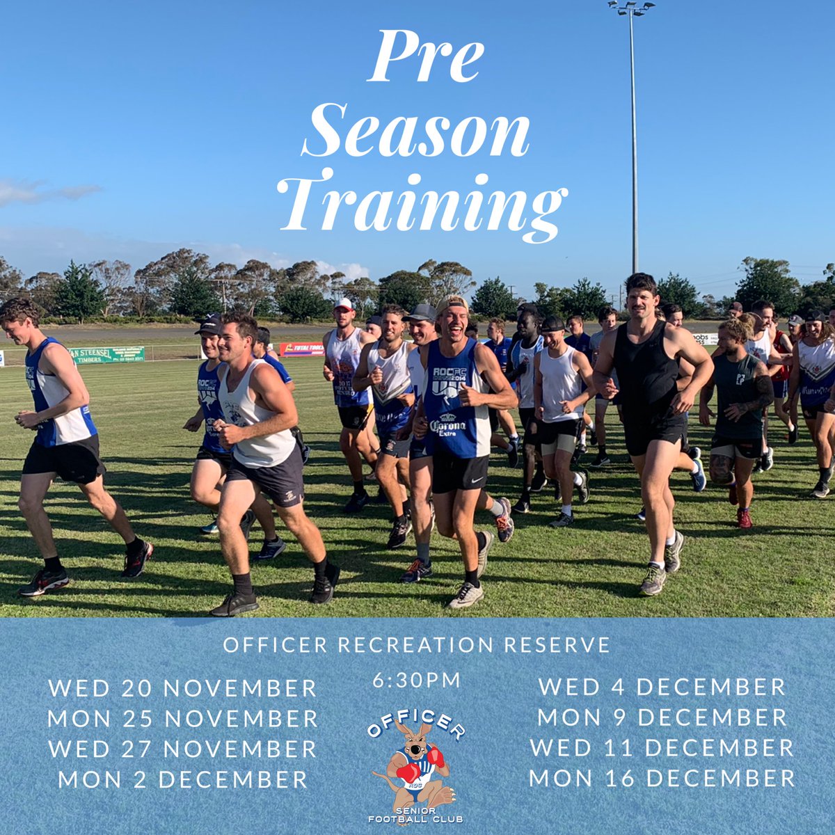 1 week until we’re back on the track

All welcome