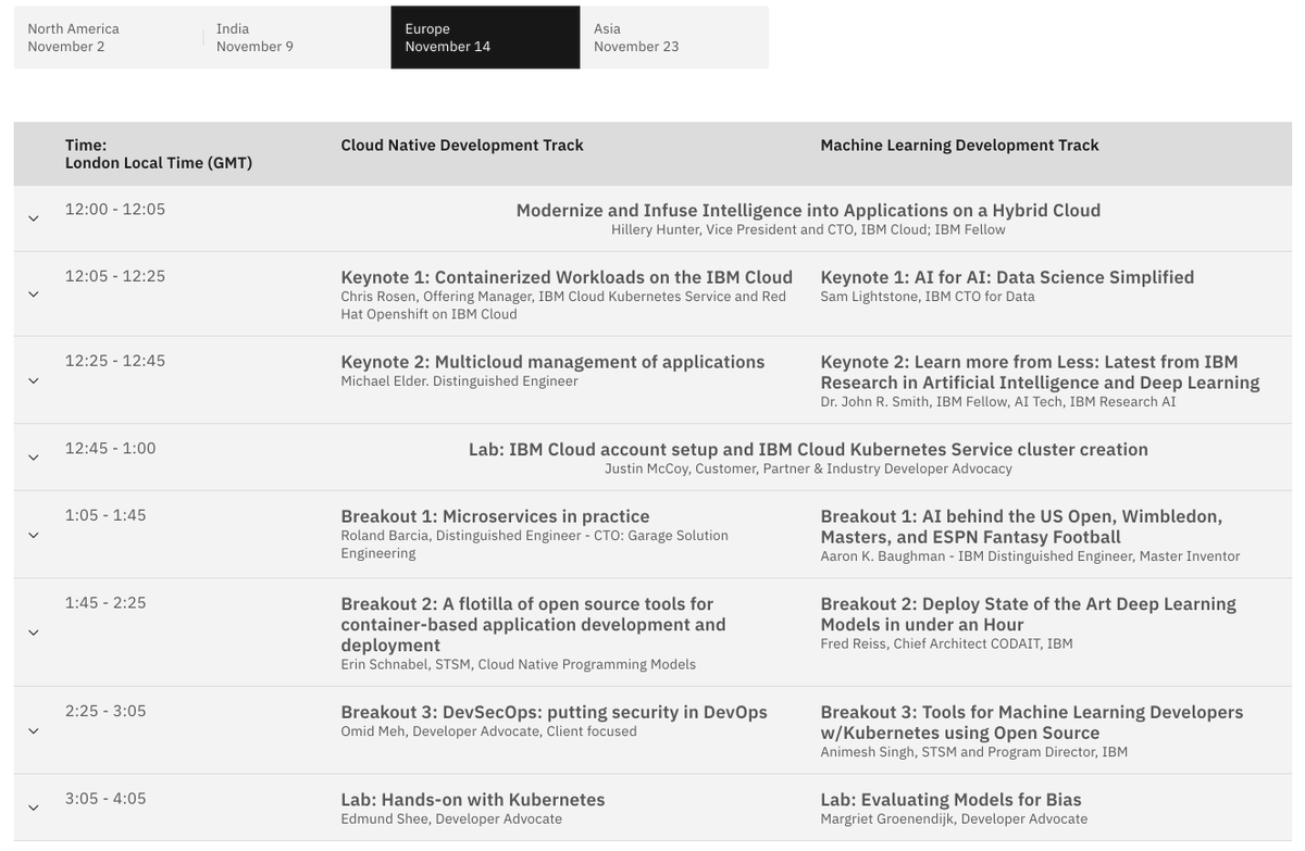 Don't forget. The free online #IBM Digital Developer Conference will take place tomorrow (Thursday) afternoon European time developer.ibm.com/digitalconfere… #CloudNative #MachineLearning <a href="/IBMDeveloper/">IBM Developer</a>