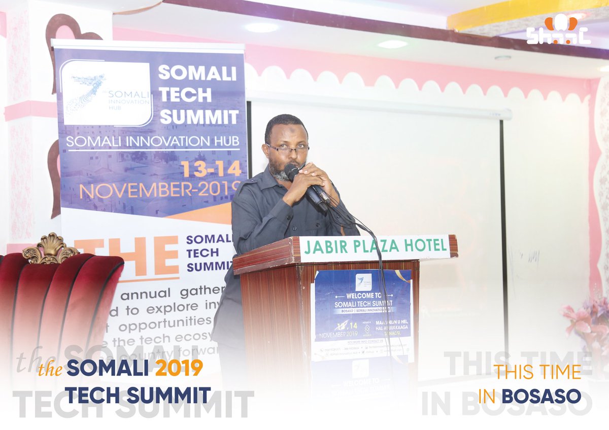 SiHubSomalia's tweet photo. Mohamed Abdi
Vice-Chairman of the Business Center
We will work on empowering the youth, especially those who presented their innovations. I urge the business fraternity to benefit from such innovations in your different businesses.
#STS2019 #innovation #summit #somalitechsummit https://t.co/mgbEG1OZ9a