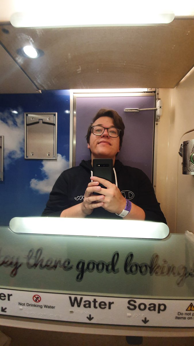 Obligatory train bathroom selfies because I thought I looked kinda good and my mental health is actually decent right nowThank u tour for blessing me – bei  Scotland