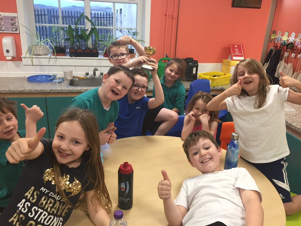 WestfieldPSc's tweet photo. Enjoyaball afterschool Club- showing off the trophy awarded for fantastic participation and sportsmanship #wpsgo4gold #enjoyaball https://t.co/B4vf34TjdW