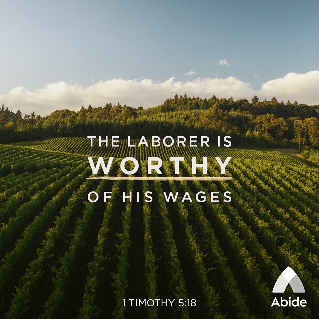 AbideApp's tweet photo. The Lord is with you as you work. You are needed and valuable in the workplace. You are worth your wages!
Meditate: https://t.co/cHWHiQkmSj
#abide #1Timothy5 #identity #work #workplace #wages #worth https://t.co/OMb14xHvmF