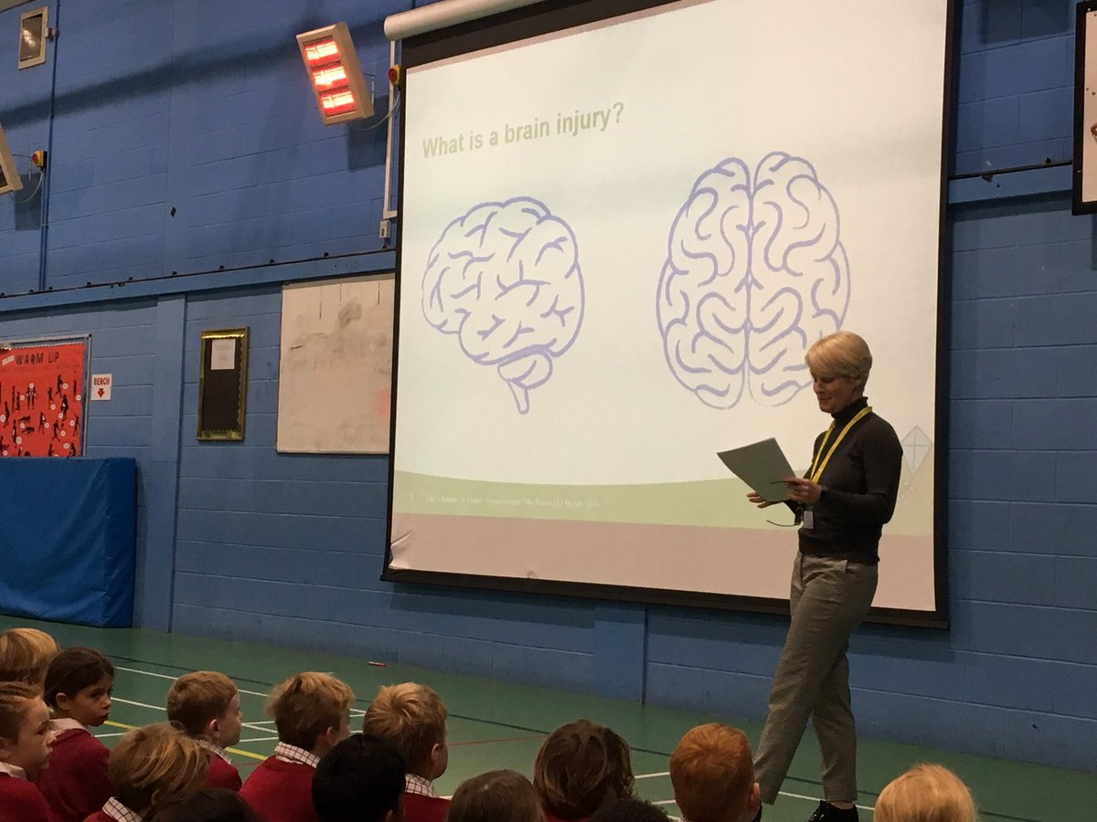 BenEvan87408903's tweet photo. We were very pleased to welcome Maureen to @EdgeGrove today’s from the @Childrens_Trust to explain their amazing work @BrainInjuryHub. Upper school pupils are excited to be supporting the charity this year with their Baccalaureate companies. #beinvolved https://t.co/cFcEBNN3F2