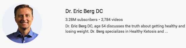 Somehow, who the hell knows how, they have convinced rational people that fiddling with the spine can cure all ills. One of the biggest medical influencers is this man, Eric Berg. People simply do not realise he is an utter charlatan. He is confident speaking on any topic at all.