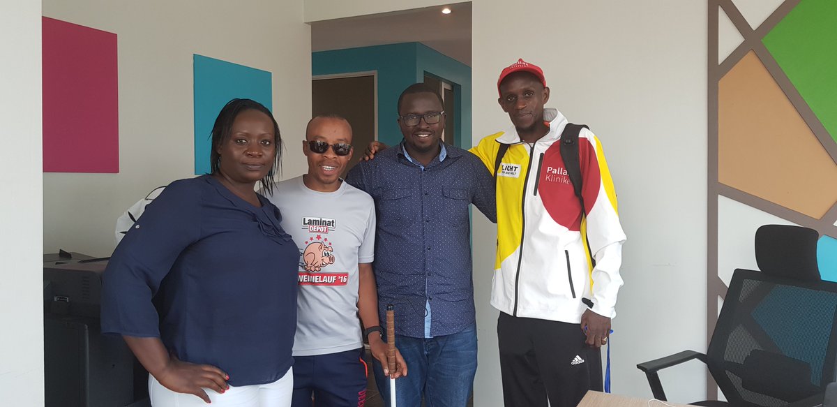 LftWKE's tweet photo. A visit from our goodwill ambassador @HENRY_WANYOIKE. Such an inspiration to all of us. #Inspiration #Runner #Able #LeaveNoOneBehind #InBusinessProgram https://t.co/yns6JapDlp