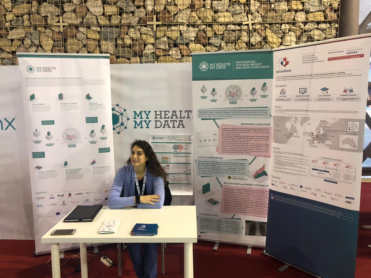 Willing to get to know more about euCanSHare research #dataplatform in #cardiology and its use of #blockchain for #secure #data sharing implementation? Today come and visit the joint <a href="/myhealthmydata/">MyHealthMyData_EU</a> and <a href="/euCanSHare/">euCanSHare</a> exhibition table at <a href="/ConvergenceBC/">ConvergenceBC</a> blockchain congress in Malaga!
