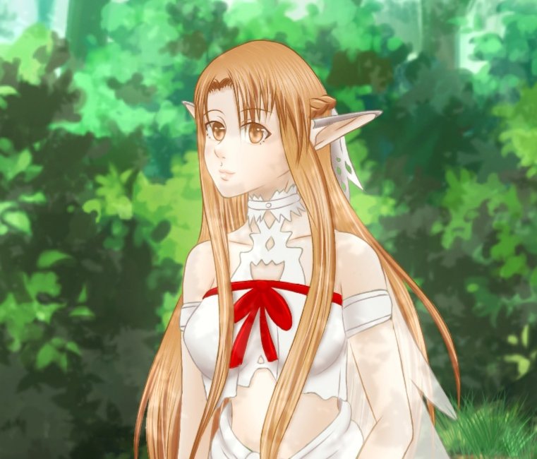 Marinette_17's tweet photo. Hey ! Petit dessin d'asuna, je ne suis pas une fan de Sao mais j'aime bien ce personnage.
Je n'ai pas fais le fond j'ai donc utilisé les fond gratuit de ibis paint et rajouter l'herbe pour que ce soit plus "doux"
J'espère que le résultat vous plait 😊🧚‍♀️ https://t.co/ucFjnZlOde