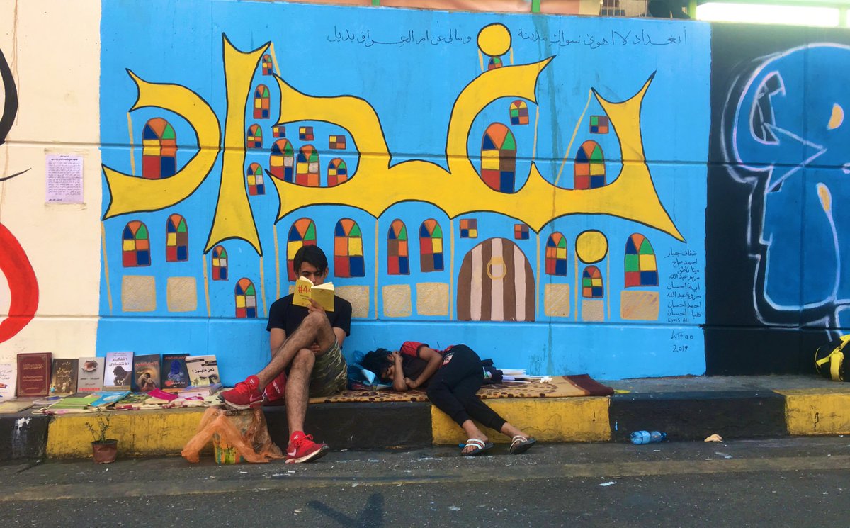 There is the Iraq you think you know. And there is the Iraq protestors have spent recent weeks creating in Baghdad's Tahrir Square.In a world of tyrants and of militarized police, the Iraq being built by people on the streets of Baghdad gives me hope.Photos:  @aya_mansour_11_