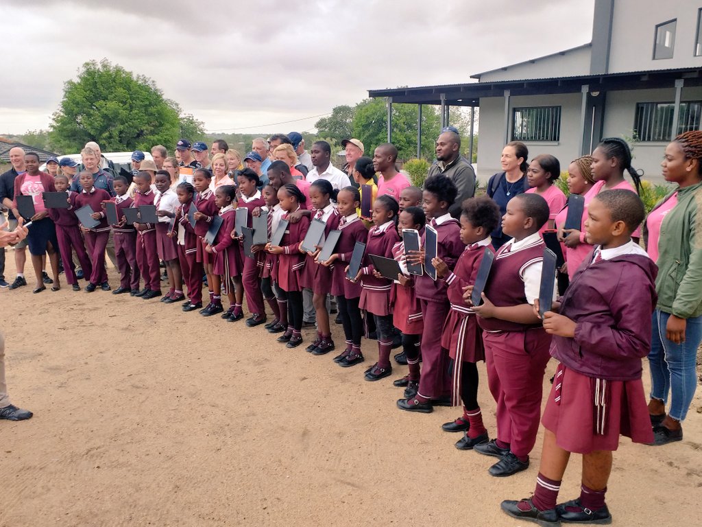 SinceMaluleke's tweet photo. Guests from Sabi sabi did the hand over of the Robotics and boogie boards 
#OpenLearningAcedemy
@DlcLilydale 
@GwfOnline https://t.co/VGMTC7U0Q6