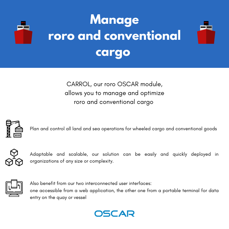 TGI_TOS's tweet photo. Did you know that our TOS OSCAR covers management of RoRo terminals ? To learn more : contact@tgims.com
#roro #tos #terminal #maritimesoftware https://t.co/QxaQEaep5X