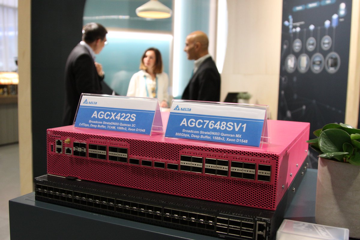 DeltaEMEA's tweet photo. The @TelecomInfraP Summit opens its doors today and we are proud to show our disaggregated #cellcite #gateway platforms AGCV208S and AGC7008S. Together with #Atrinet and #Exaware, an end-to-end #networkingsolution for #5G is ready. Meet our team at stand No.G4 
#TIPSummit19 https://t.co/NAtB4lI6HY