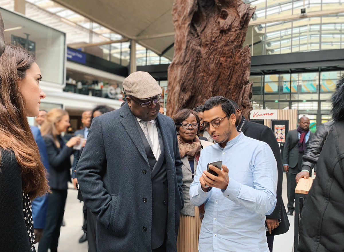 🇨🇩 Welcoming the President of Congo, Félix Tshisekedi, at STATION F today! The state leader met with <a href="/sowit_/">SOWIT</a> (startup in the Founders Program) to learn about how their solution is helping African farmers maximize their yields using remote-sensing and AI.