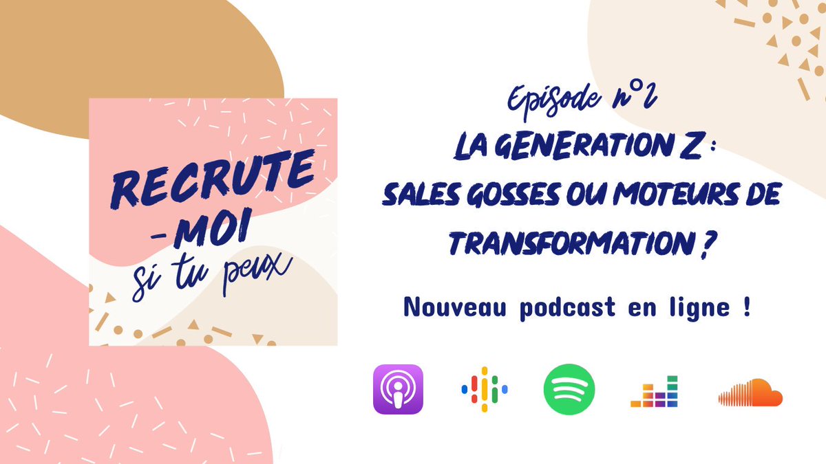 🎙 #Podcast | Récemment, nous avons lancé notre 1er podcast, "Recrute-moi si tu peux", dédié au #recrutement, aux #RH et à la #MarqueEmployeur.

Découvrez dès aujourd'hui, notre 2nd épisode sur les #millenials !🎉

Liens par ici👉swll.to/9Snvu 

Bonne écoute ! 🎧