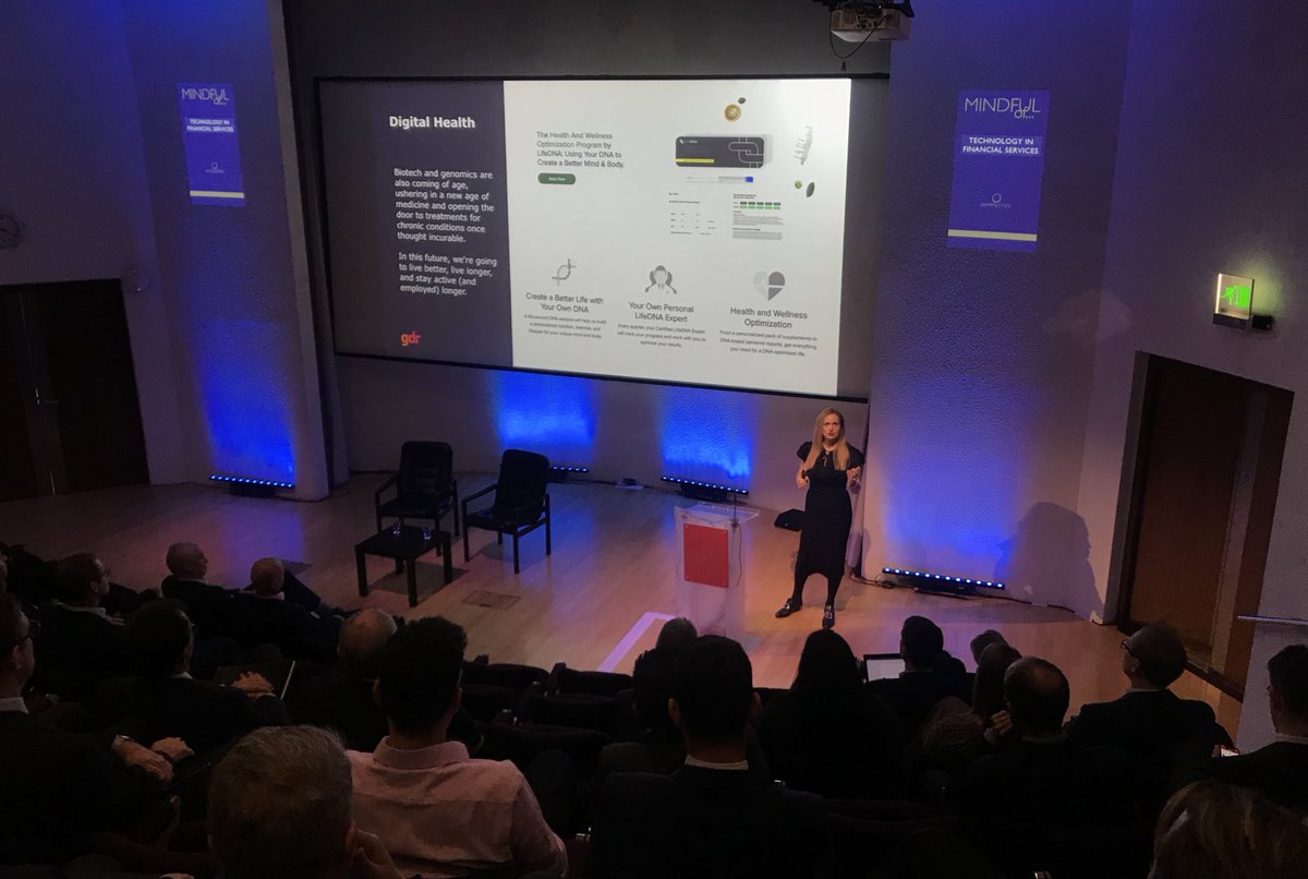 Great presentation from @kateancketill about how technology will change how we work. From the Japanese AI companion; #LifeDNA ; trends in telemedicine; &amp; digital death (SafeBeyond). It’s all about CX now as we move away from products <a href="/gdruk/">GDR</a> <a href="/OwenJamesFS/">Owen James</a> #OwenJamesMOTIFS