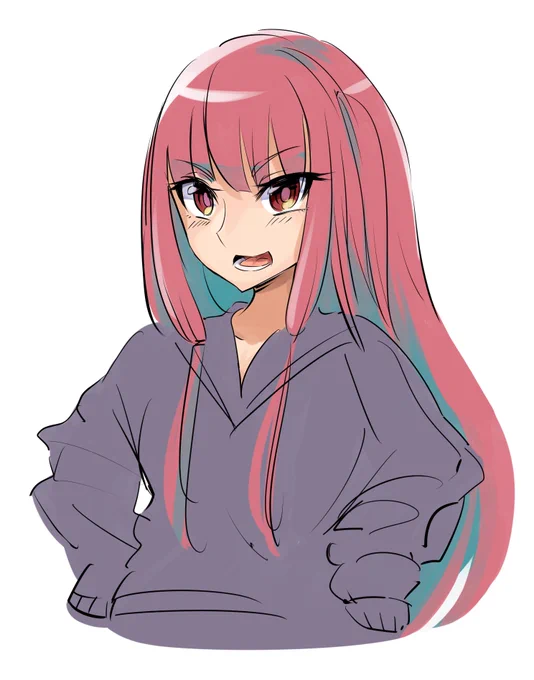 茜。 