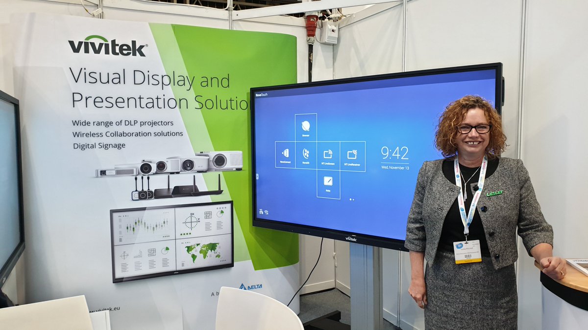 greenmonkeyav's tweet photo. Are you attending the @SAA_Show today? Come and see us at the @NEC on stand D8! @greenmonkeyav in partnership with @VivitekUK. Stop by for a coffee and a play with the #novoconnect ecosystem #novotouch #EdTech #SAAShow19 https://t.co/g4gRMD7zYM