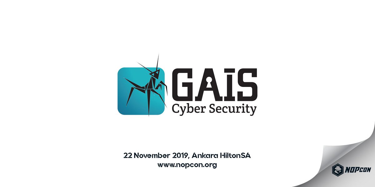 NOPcon's tweet photo. Gais Security becomes Silver Sponsor of #NOPcon Hacker Conference. Thanks @gaissecurity for their valuable support. https://t.co/tBnabb9wMw