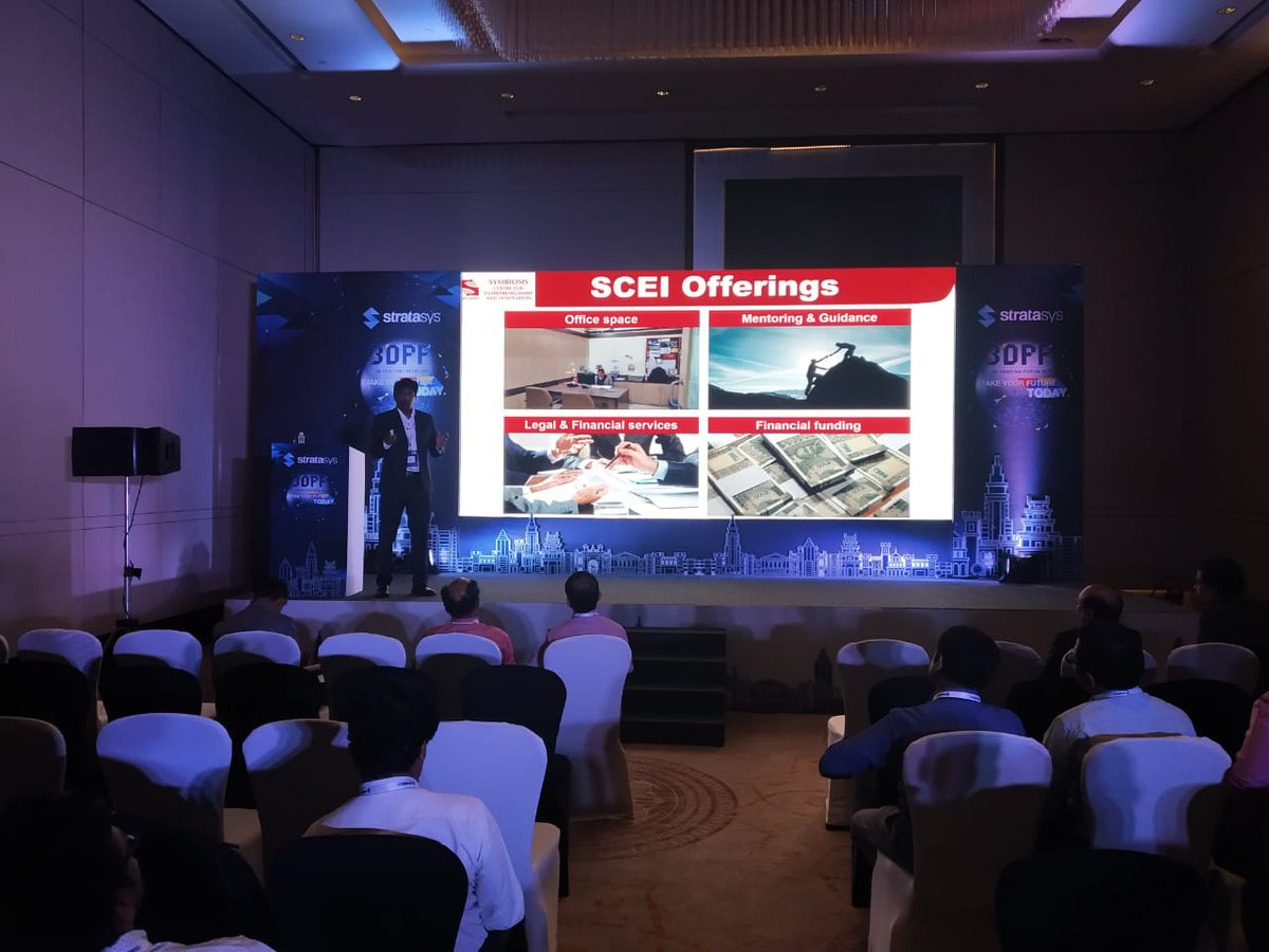 iALTEM's tweet photo. Dr. Nishant Tikekar- Health Tech at Symbiosis Centre for Entrepreneurship &amp; Innovation (SCEI) speaking about Education &amp; Innovation at #3DPF.

#3DPF19
@iALTEM https://t.co/ubJWplBaj5