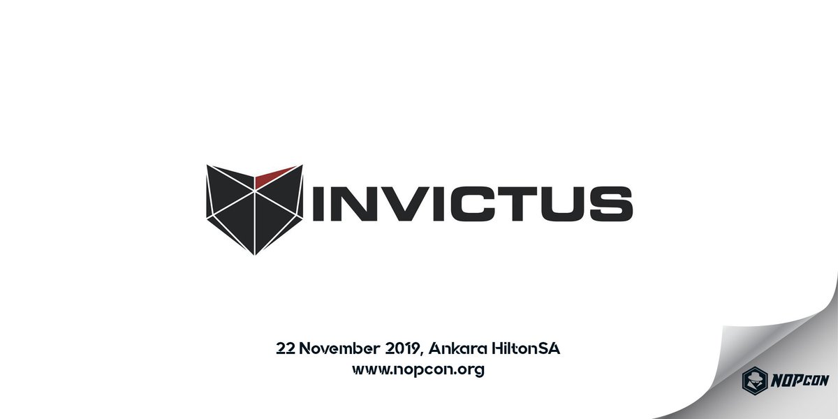 NOPcon's tweet photo. Invictus becomes Silver Sponsor of #NOPcon Hacker Conference. Thanks @invictus_cyber for their valuable support. https://t.co/WdQa5vOt3Z
